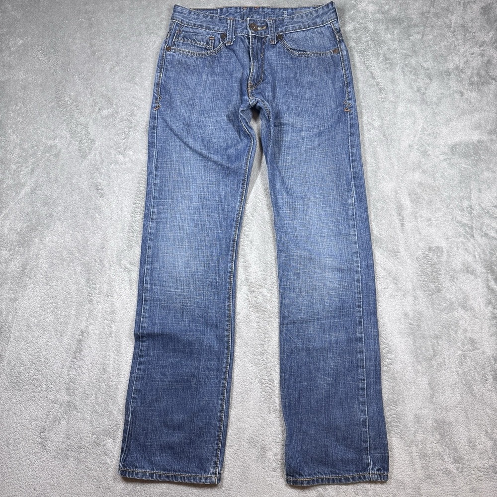 Vintage Levi's SilverTab Slim Straight Jeans Mens 28x32 Light Wash Y2K Denim
